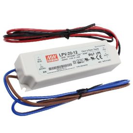 20W 12V IP67 LED tápegység Mean Well  