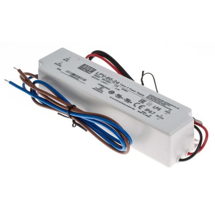 Mean Well LPV-60-24 60W 24V LED tápegység