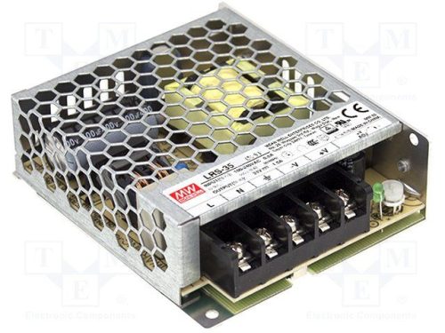 35W 12V IP20 fémházas LED tápegység Mean Well