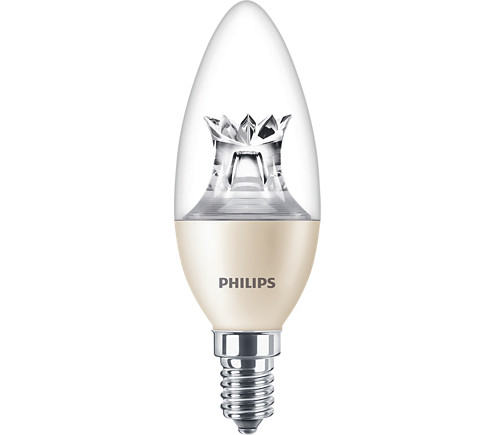8W 2700-2200K E14 gyertya LED izzó Philips