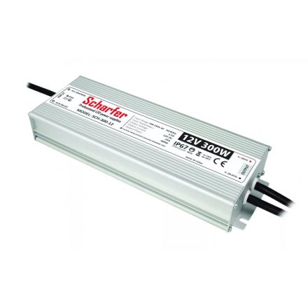 300W 12V IP67 SLIM LED tápegység Scharfer