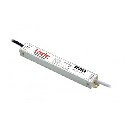 60W 12V IP67 SLIM LED tápegység Scharfer