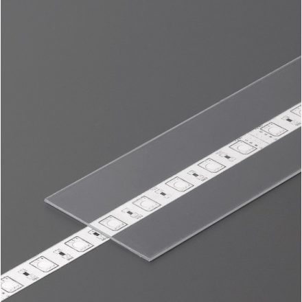 "H" víztiszta LED profil fedél Topmet