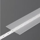 "H" matt átlátszó LED profil fedél Topmet