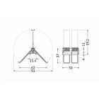  "X" SPRING rögzítő gipszkartonba Topmet