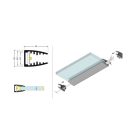 MIKRO10 6mm-es üveg élvilágításra eloxált GEN2 LED profil 4000mm Topmet