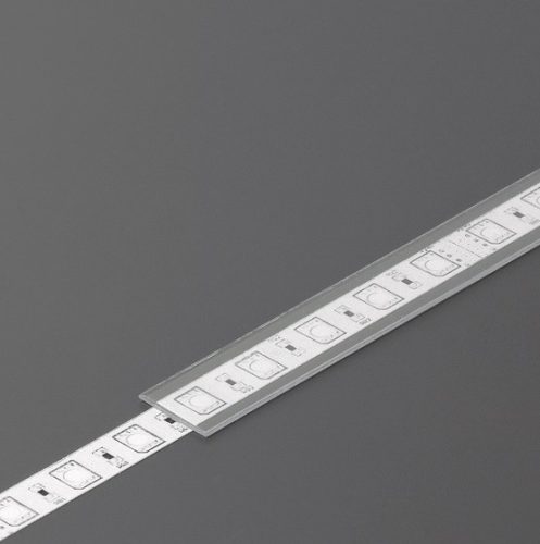 "J" víztiszta LED profil fedél Topmet