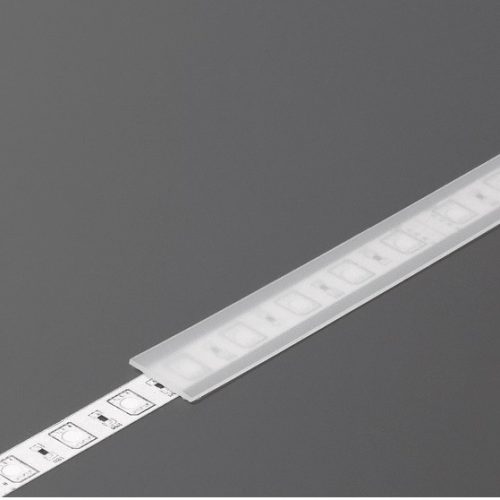 "J" matt átlátszó LED profil fedél Topmet