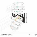 Corner10 natur ALU LED profil Topmet