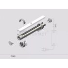 "I" Pen8 klikk víztiszta LED profil fedél Topmet