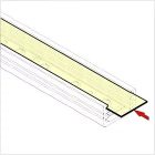 "A" víztiszta LED profil fedél Topmet