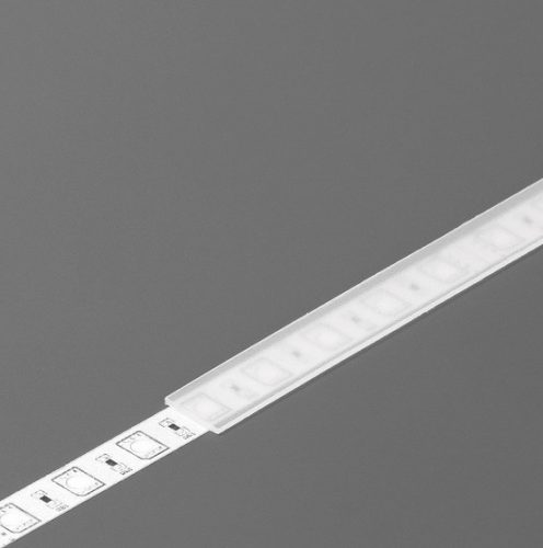 "A" matt átlátszó LED profil fedél Topmet
