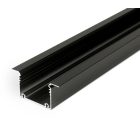 Topmet Phil süllyesztett fekete LED profil 2000 mm
