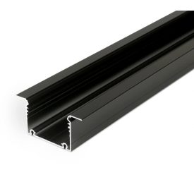 Phil süllyesztett fekete LED profil Topmet