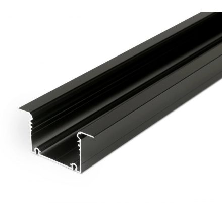 Topmet Phil süllyesztett fekete LED profil 2000 mm