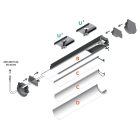 Uni12 eloxált LED profil Topmet