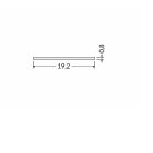 "E" opál LED profil fedél Topmet