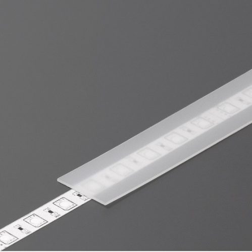 "E" matt átlátszó LED profil fedél Topmet