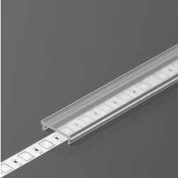 "F" klikk víztiszta LED profil fedél Topmet