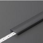 "F" klikk fekete 4000mm LED profil fedél Topmet