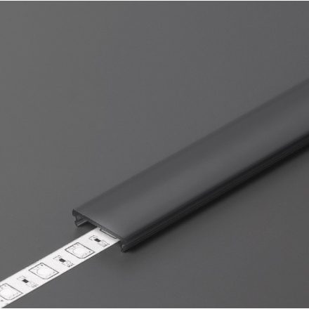 "F" klikk fekete 4000mm LED profil fedél Topmet