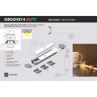 Groove14 fehér 4000mm LED Profil Topmet