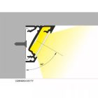 Corner14 fehér LED profil Topmet