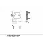 Floor12 végzáró ezüst Topmet