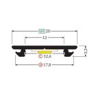 Arc12 natur alu 4000mm LED profil Topmet