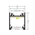Linea20 eloxált ALU LED profil Topmet
