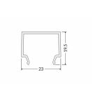 "E7" klikk opál LED profil fedél Topmet