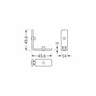 Frame14 profil Q90DB hajlított összekötő Topmet