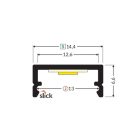 Begton12 natur alu 4000mm LED profil Topmet 