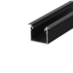 Linea-in20 süllyesztett fekete ALU LED profil Topmet