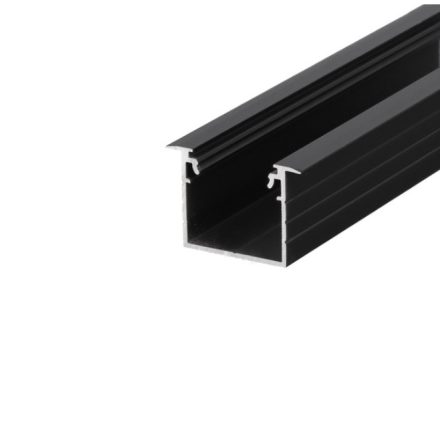 Topmet Linea-in20 süllyesztett fekete ALU LED profil 2000 mm