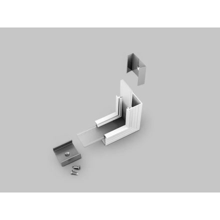 LINEA-IN20 térben forduló fehér sarokidom 90° Topmet