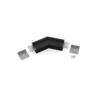 LINEA-IN20 fekete eloxált sarokidom 135° Topmet