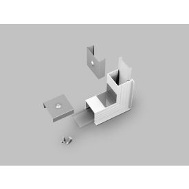 LINEA-IN20 térben forduló fehér sarokidom 270° Topmet