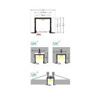 Smart in16 alu LED profil eloxált Topmet