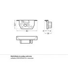 Diagonal14 végzáró szürke fúrt Topmet