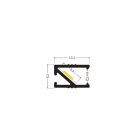 Topmet HI8 "C1" eloxált LED profil 2000 mm