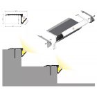 Topmet UP-BOLD12 K fekete LED profil 2000 mm