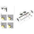 Corner12 fekete LED profil Topmet