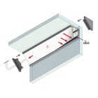 Cabi12 duo fehér LED profil Topmet