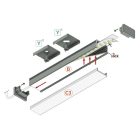 Topmet Uni14 eloxált LED profil 2000 mm