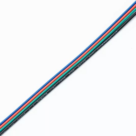 RGB 4-eres vezeték 4x0.35mm² RGB LED szalag szereléshez SlightLED