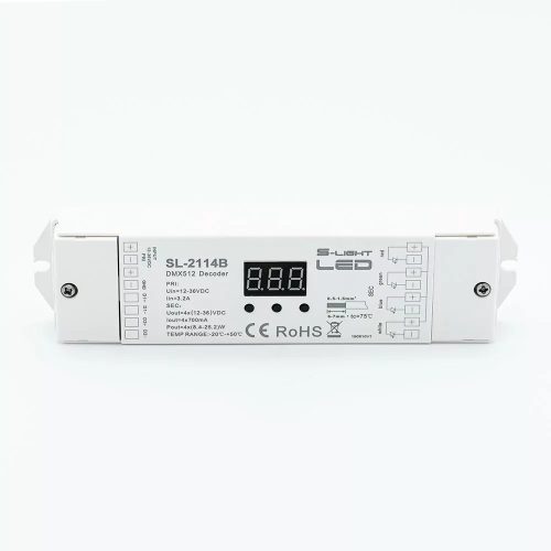 LED DMX dekóder 4x700mA Slightled