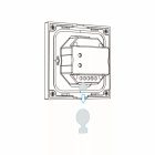 RGB LED távszabályzó fali forgógombos RF fekete SlightLED