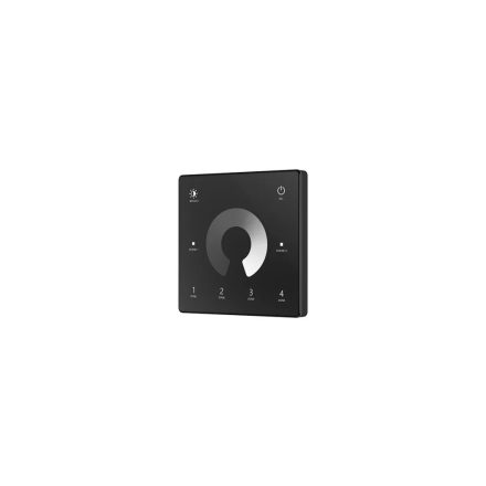 TW1-4 LED dimmer távszabályzó fali RF fekete 4-zóna Slightled