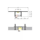 Plane14 IN BC3 natur alu LED Profil Topmet